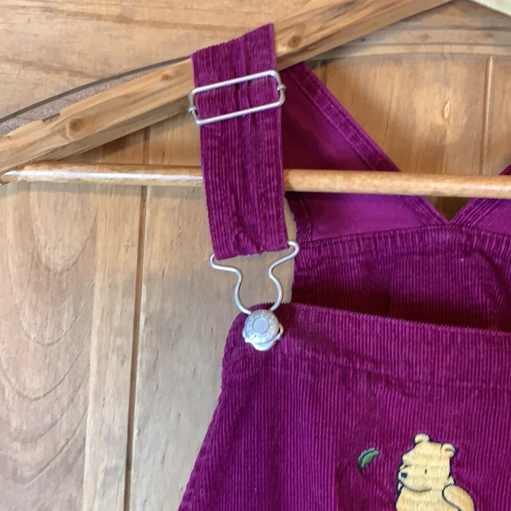 Disney Winnie the Pooh corduroy bib overalls 7-8 - Picture 3 of 10